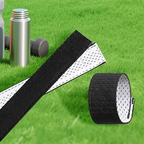 8 Count Softball Sleeve Holders Breathable Mesh Material, Adjustable Straps for Sports Bands, Baseball, Soccer, Sports Shirts - Black, White thumbnail 5