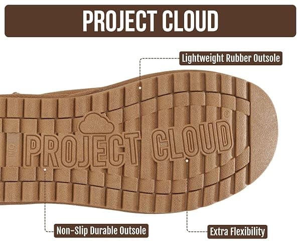 Project Cloud 100% Genuine Leather Comfortable Womens Ankle Boots | Water Resistant Memory Foam Insole Winter Shoes - Trendy Footwear Outdoor Fall Shoes for Women - Winter Boots for Women thumbnail 5