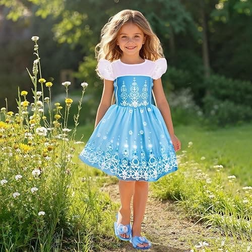 Meland Princess Dress Up for Girls 3-6, Dress Up Clothes with Princess Shoes Toy, Christmas Birthday Gift for Toddlers Girls thumbnail 2