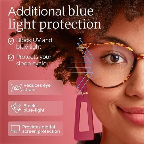 Gaoye Blue Light Blocking Glasses - Trending Round TR90 Frames, Metal Arms, UV400 Protection - Matching Soft Case thumbnail 4