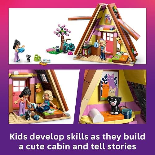 LEGO Friends Nature Glamping Cabin 42682 | Building Toys for Girls & Boys, Ages 6+, Dollhouse Cabin W/ 2 Minidolls for Pretend Play, 295 pieces, Gift For Birthdays thumbnail 4