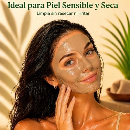 Arcilla Ghassoul Cuida de tu Cabello y Piel - Brillo Natural para tu Piel y Cabello Fuerte - ESSENCIALES 500g, Limpieza profunda de la piel, Elimina el exceso de grasa en la piel, Exfoliante suave thumbnail 4