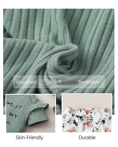 Mioglrie Newborn Infant Baby Girl Clothes Romper Shorts Set Floral Summer Outfits Cute Baby Clothes Girl thumbnail 5