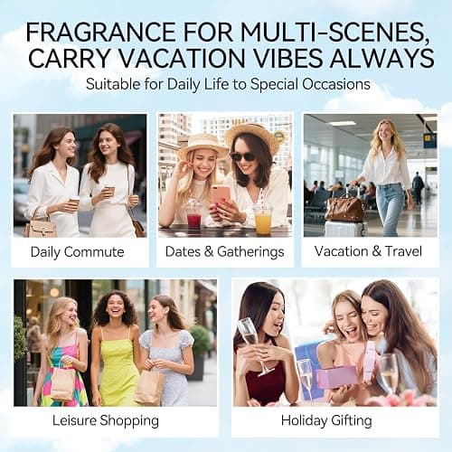 Perfume for Women Gift Sets, Perfume Miniatures Gift Sets for Women, Mini Perfume Sets for Women, Digital Beach Perfume, Long-Lasting Fragrance, Niche Perfume, Portable, 5 X 10ml thumbnail 5