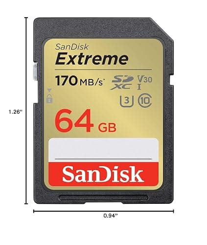 SanDisk 64GB Extreme SDXC UHS-I Memory Card - C10, U3, V30, 4K, UHD, SD Card - SDSDXV2-064G-GNCIN thumbnail 7