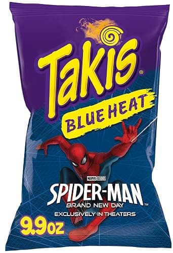 Takis Blue Heat Rolled Tortilla Chips, 9.9oz Bag | Extremely Spicy Hot Chili Pepper Flavor, Corn Snack Chips, Individual Bags, Sharing Size - Image 1