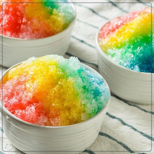 Nostalgia Snow Cone Shaved Retro Table-Top Slushie Machine - Includes 1 Reusable Plastic Cup and Ice Molds, White, Green thumbnail 2