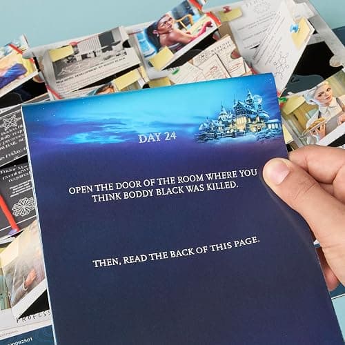 Clue Advent Calendar: Secrets Under Snowfall | 24 Days | Family Mystery Games | with 6 Winter-Themed Tokens and Surprise | Ages 10+ | 1+ Players thumbnail 10
