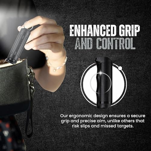 Police Magnum Keychain Pepper Spray Flip Top Safety 1 Pack 1/2oz - Maximum Heat Strength OC with Dye- Tactical Small Compact Case Holder- for Women & Men's Self Defense- Made in The USA thumbnail 4