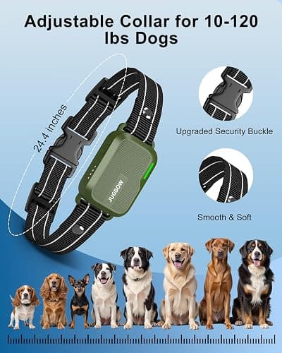 Jugbow Dog Shock Collar - 4500FT Dog Training Collar with Remote, IPX8 Waterproof Electric Dog Collar with 4 Training Modes, Security Lock, Rechargeable eCollar for 10-120lbs Small Medium Large Dogs thumbnail 7