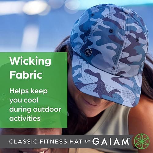 Gaiam Women's Classic Fitness Running Hat - Ponytail Hats with Quick-Dry Sweatband for Hiking & Summer Beach Vacation thumbnail 5