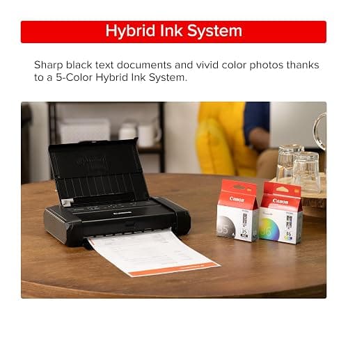 Canon PIXMA TR160 Wireless Portable Lightweight Compact Printer, 50-Sheet Paper Tray and 1.44" Display - Print On-The-Go thumbnail 5