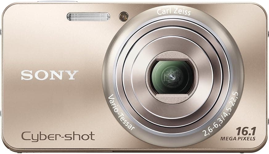 Sony DSC-W570N Digitalkamera (16 Megapixel, 5-fach opt. Zoom, 6,9 cm (2,7 Zoll) Display, bildstabilisiert) gold - Image 1
