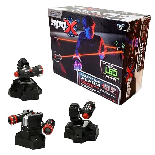 SpyX / Lazer Trap Alarm – Safe Laser Alarm Toy for Spy Kids to Protect Stuffs. Invisible Infrared Beam Spy Gadget for Kids. Motion Sensor/Detector Toy for Boys & Girls - Image 1