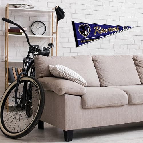 Rico Industries NFL Football Classic 12" x 30" Felt Wall Décor Pennant - Great for Home/Bed Room/Man Cave Décor thumbnail 3