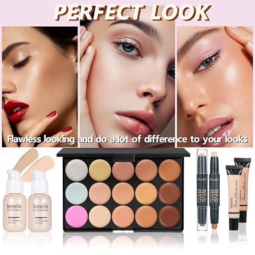 Makeup Set Makeup Kit for Women Full Kit Makeup Sets for Teens Women Gift Eyeshadow Palette Lipgloss Foundation concealer Makeup Kit for Teens Teenager thumbnail 4