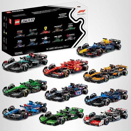 LEGO Speed Champions Ultimate Formula 1 Collector's Pack - Contains 10 Sets in 1 - Includes Exclusive Poster - Collectible F1 Model Car Kit - Gift for Race Car Fans - 66802 thumbnail 13