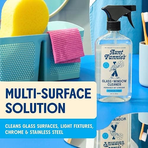 Aunt Fannie's Glass & Window Cleaning Vinegar Spray, Natural Streak-Free Spray, 16.9 Ounces (Pack of 1) thumbnail 4