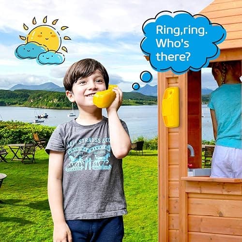 HAPPYPIE Toy Phone for Kids Swing Set Phone Pretend Phones and Learning Education Phones Plastic Telephone Creative Children Play Phone for Toddlers Baby Cell Phone Playhouse Phone (Yellow) thumbnail 3