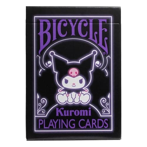 Bicycle Hello Kitty Playing Cards Bundle, Sanrio Black & Pink Hello Kitty and Kuromi Collectible Deck of Cards thumbnail 5