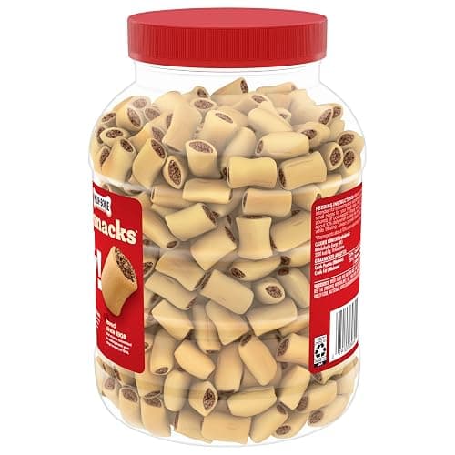 Milk-Bone MaroSnacks Peanut Butter Flavor (Artificially Flavored) Dog Treats with Real Bone Marrow, 40 Oz. Canister (Pack of 2) thumbnail 2