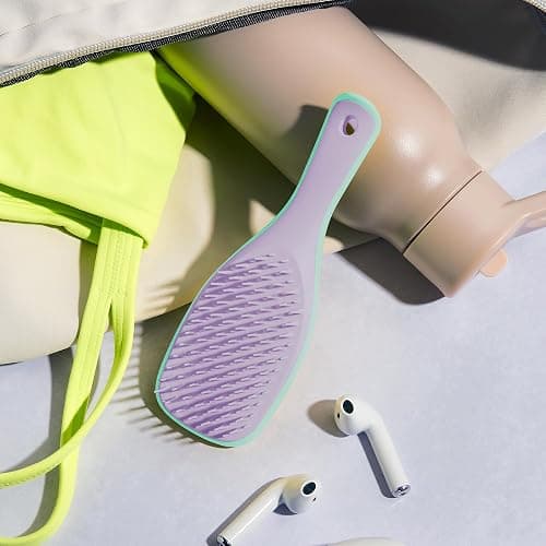 Tangle Teezer Ultimate Detangler Hairbrush, Eliminates Knots & Reduces Breakage, Mini Hair Brush for Travel, Small Hands & All Hair Types, Wisteria Leaf - Wisteria Leaf thumbnail 5
