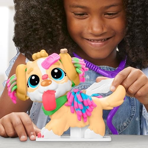 Play-Doh Care 'n Carry Vet Playset for Kids 3 Years and Up with Toy Dog, Storage, 10 Tools, and 5 Modeling Compound Colors, Non-Toxic thumbnail 10