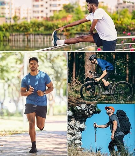 Kinglaman 1/4/5/6 Pack Men's Workout Gym Dry Fit Short Sleeve T Shirts | Quick Dry Fabric, Breathable Mesh, Moisture Wicking, Athletic Regular Fit, for Training, Running, All Sports Activities thumbnail 8