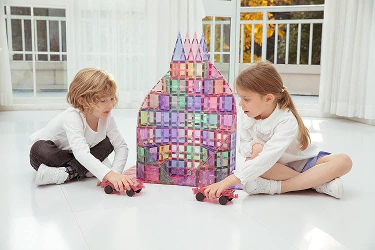 MEGAGONTILES 120PCS Premium MagneticTiles, Magnet Tiles, STEM AUTHENTICATED, Magnetic Blocks, Magnet Tiles, Magnetic Building Blocks, Magnets for Kids, MagneticTile Toy Boys Girls Age 3 4 5 6 7 8 thumbnail 5