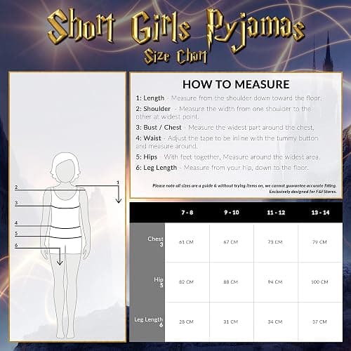 Harry Potter Girls Short Pyjama Set, 2 Piece Breathable Lounge Wear thumbnail 7