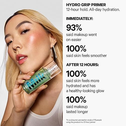Milk Makeup Hydro Grip Primer with Hyaluronic Acid + Niacinamide – Hydrating Face Primer Grips Makeup for Up to 12 Hours – Silicone-Free, Lightweight Gel with Dewy Finish thumbnail 2