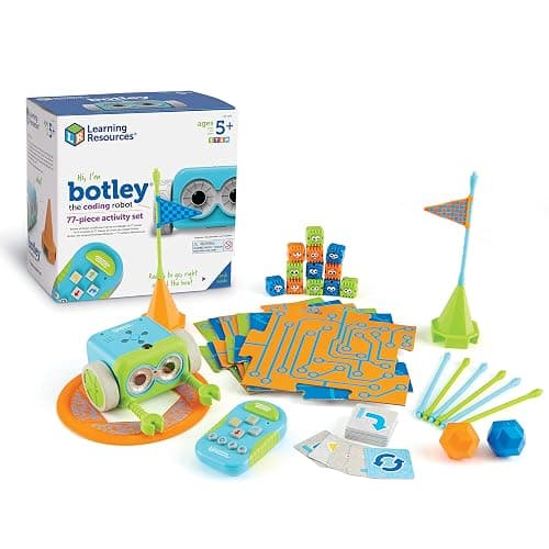 Learning Resources Botley The Coding Robot Activity Set - 77 Pieces, Ages 5+, Screen-Free Coding Robots for Kids, STEM Toys for Kids, Programming for Kids, for Kids - Image 1