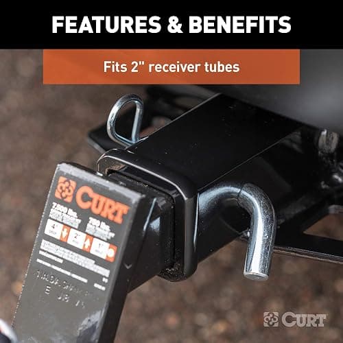 CURT 21500 Trailer Hitch Pin & Clip, 5/8-Inch Diameter, Fits 2-Inch Receiver (Pack of 2) thumbnail 5