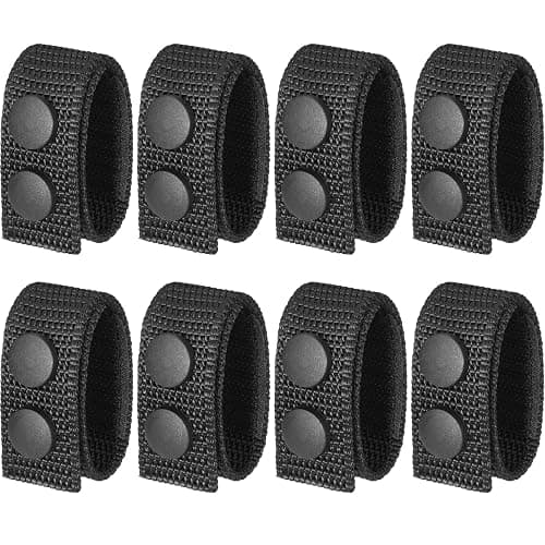 Ullnosoo Belt Keepers for Duty Belt, 1000D Nylon Tactical Keepers 2¼" with Double Snaps - Image 1