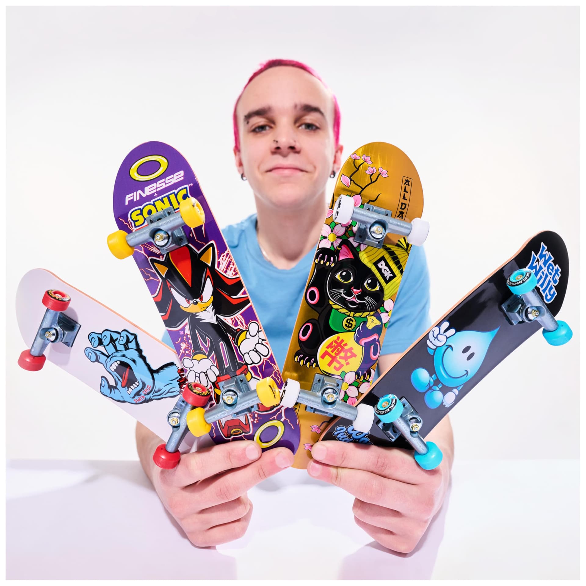 Tech Deck - Finesse X Sonic Handboard authentic mini kateboard - for hand use only thumbnail 9