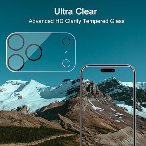 Ailun 3 Pack Camera Lens Protector for iPhone 17 Pro Max,Tempered Glass,9H Hardness,Ultra HD,Anti-Scratch,Case Friendly,Does not Affect Night Shots[Not for iPhone 17/17 Pro/iPhone Air] thumbnail 4