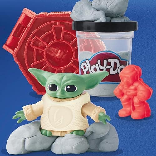Play-Doh Star Wars: The Mandalorian Launching Speeder Playset, Bendy Grogu & 4 Inch Mando Action Figures, Imagination Toys for 4 Year Old Boys & Girls & Up thumbnail 7