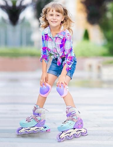 2PM SPORTS Inline Skates for Kids Boys Girls Ages 5-8 8-12 3-5 4-8 6-12 with Light Up Wheels, Adjustable Children's Roller Skates Blades for Toddler Beginner Youth Indoor Outdoor thumbnail 7