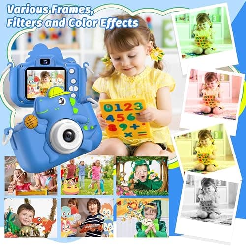 Kids Camera Toy, masterbee Children Age 3-12, Christmas/Birthday Gifts for Girls, 1080P HD Video, Gift for 3 4 5 6 7 8 9 10 11 12 Year Old Girl Blue thumbnail 5