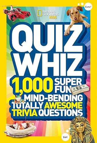 National Geographic Kids Quiz Whiz: 1,000 Super Fun, Mind-bending, Totally Awesome Trivia Questions - Image 1