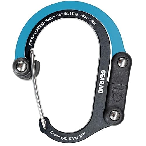 GEAR AID HEROCLIP Carabiner Gear Clip and Hook (Medium) for Camping, Backpack, Suitcases and Garage Organization thumbnail 2