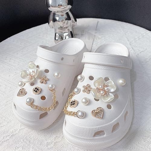 Viojrlly décoration de boucle de chaussure en forme de fleur de cerisier rose, ensemble de décoration de fleur de cerisier rose pour les cadeaux pour les femmes et les enfants thumbnail 2