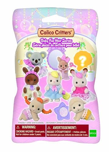 Calico Critters Baby Fun Hair Series Blind Bag, Surprise Set Including Doll Figure and Accessory (Includes 1 Bag, Styles Vary) thumbnail 2