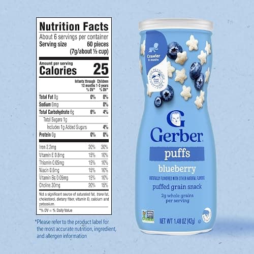 Us Gerber, Puffs Blueberry /42g, 1.5 Ounce thumbnail 2