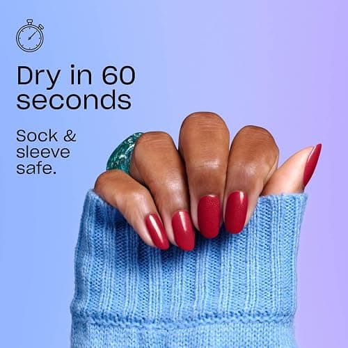 OPI RapiDry Quick Dry Nail Polish | Crème & Shimmer Finishes | Smudge Proof, Fast Drying in 60 Seconds | Vegan Formula | Supergirl Limited Edition Collection thumbnail 7