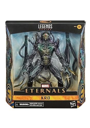 Marvel Legends Series Eternals Deluxe 6-inch Collectible Action Figure Toy, Kro, Premium Design and 2 Accessories , Black thumbnail 8