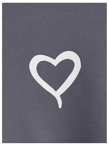 Floerns Girls Heart Graphic Print Oversized Hoodies Long Sleeve Hooded Sweatshirts For Girls Pullover Tops thumbnail 3