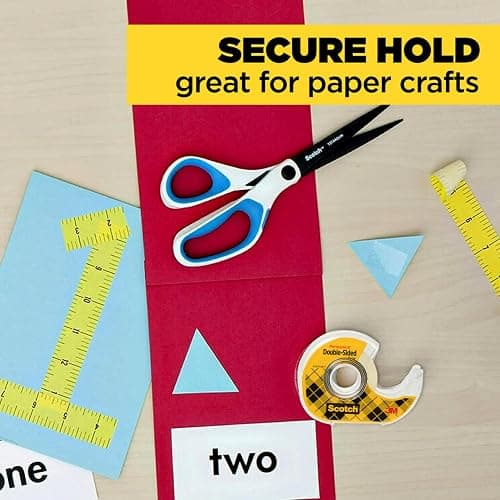 Scotch Permanent Double Sided Tape, Card Making and Holiday Scrapbooking Supplies, Alternative to Gift Wrap Tape for Wrapping Presents, 0.50 in. x 500 in., 6 Rolls with Dispensers thumbnail 9