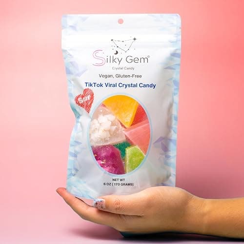 Silky Gem Sour Bites – Mini Crystal Candy with Pixie Sour Sparkle – Crunchy Outside, Soft Inside – Tangy & Sweet Treat – Vegan, Gluten-Free, Nut-Free – Christmas candy 6 oz Bag thumbnail 4