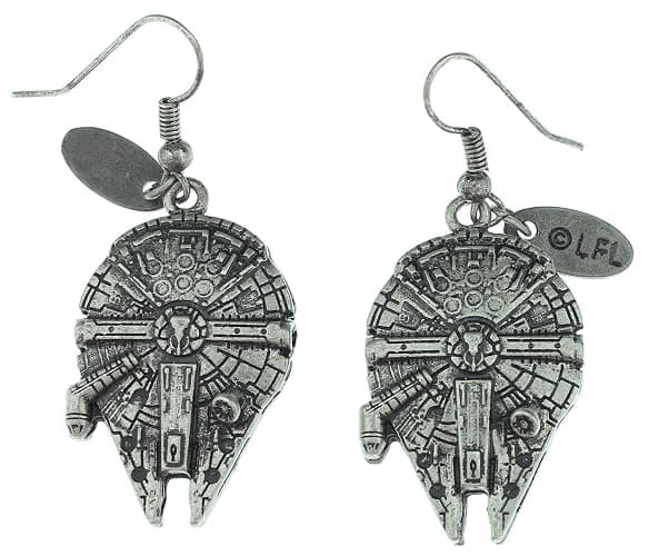 Star Wars Millennium Falcon 3D Dangle Earrings - Image 1